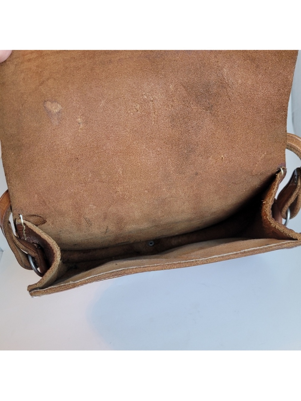 Bohemian Tooled Leather
Crossbody Saddle Bag - Picture 9 of 14